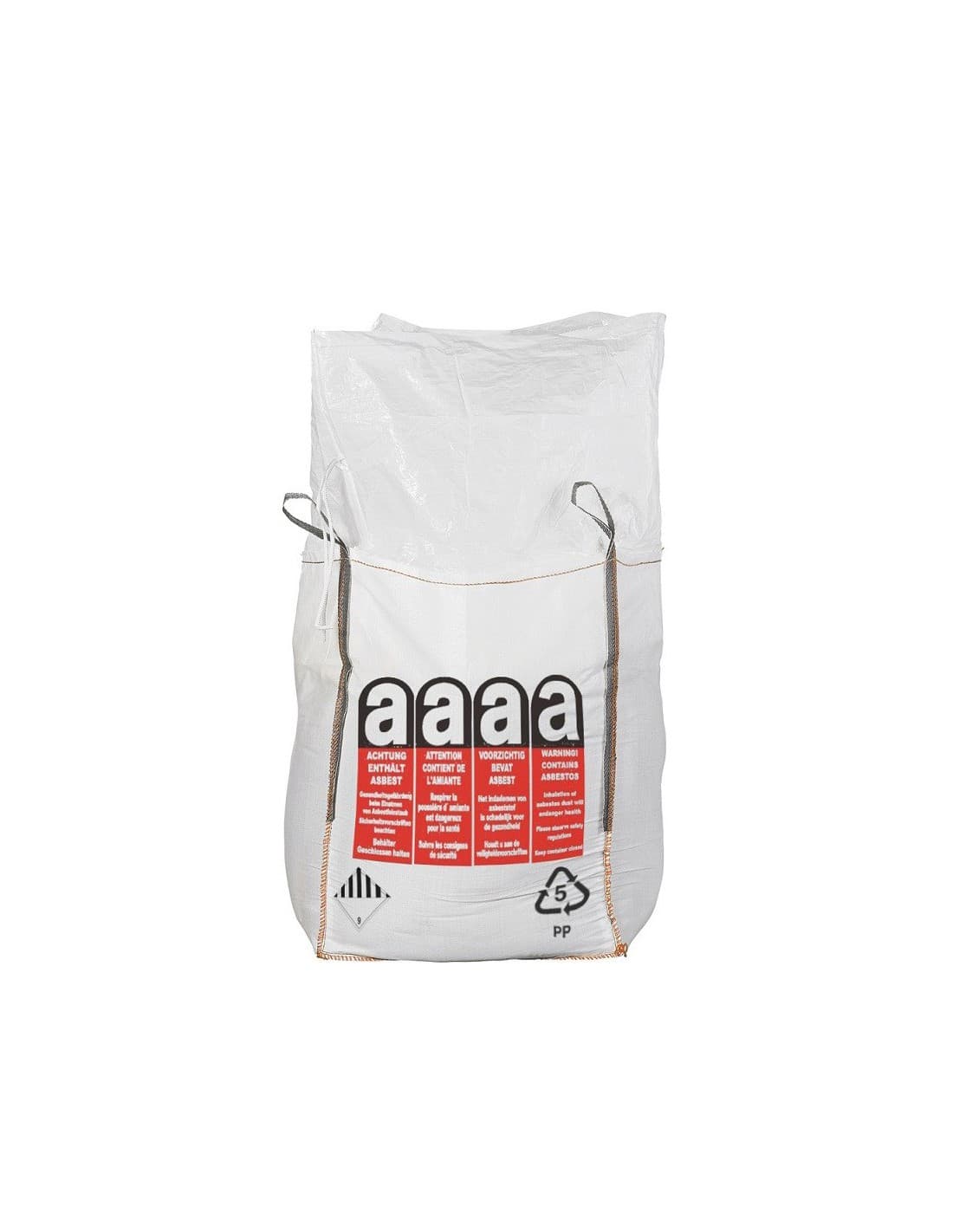 Big Bag OK 90 x 90 x 110 cm avec liner - SWL 1500 kg (déchets amiante)